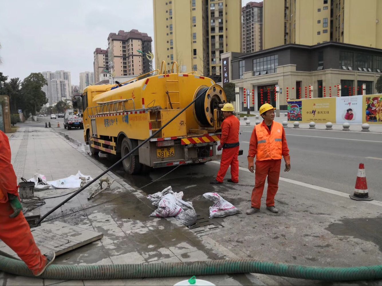 千山排污管道清淤-管道清洗